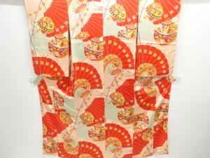 大正ロマン　錦紗鈴に茶屋辻模様着物